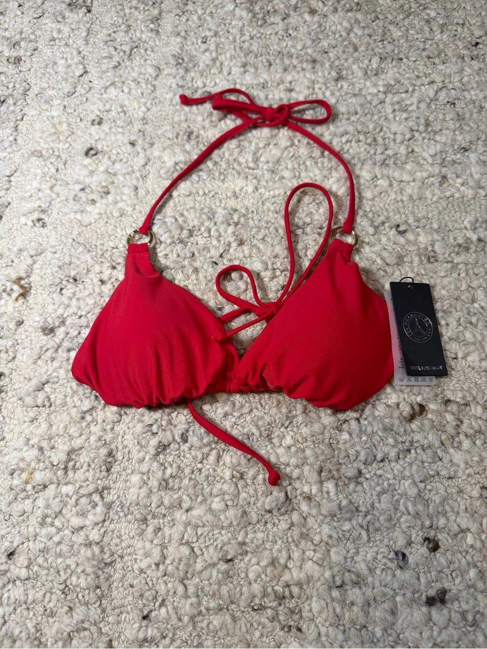 Red Women’s Triangle Bikini Top